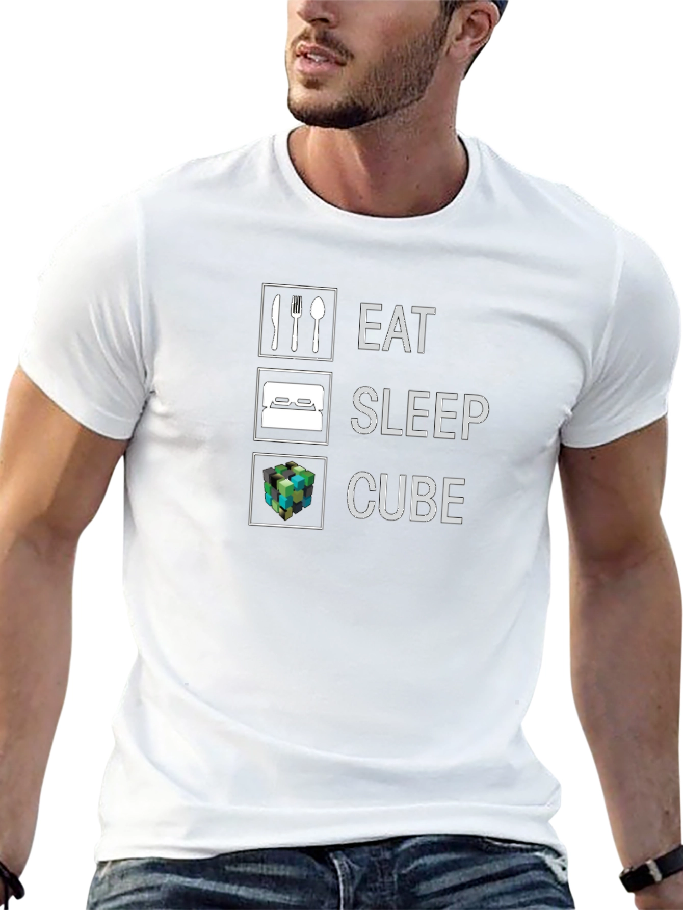 Eat Sleep Cube T-Shirt