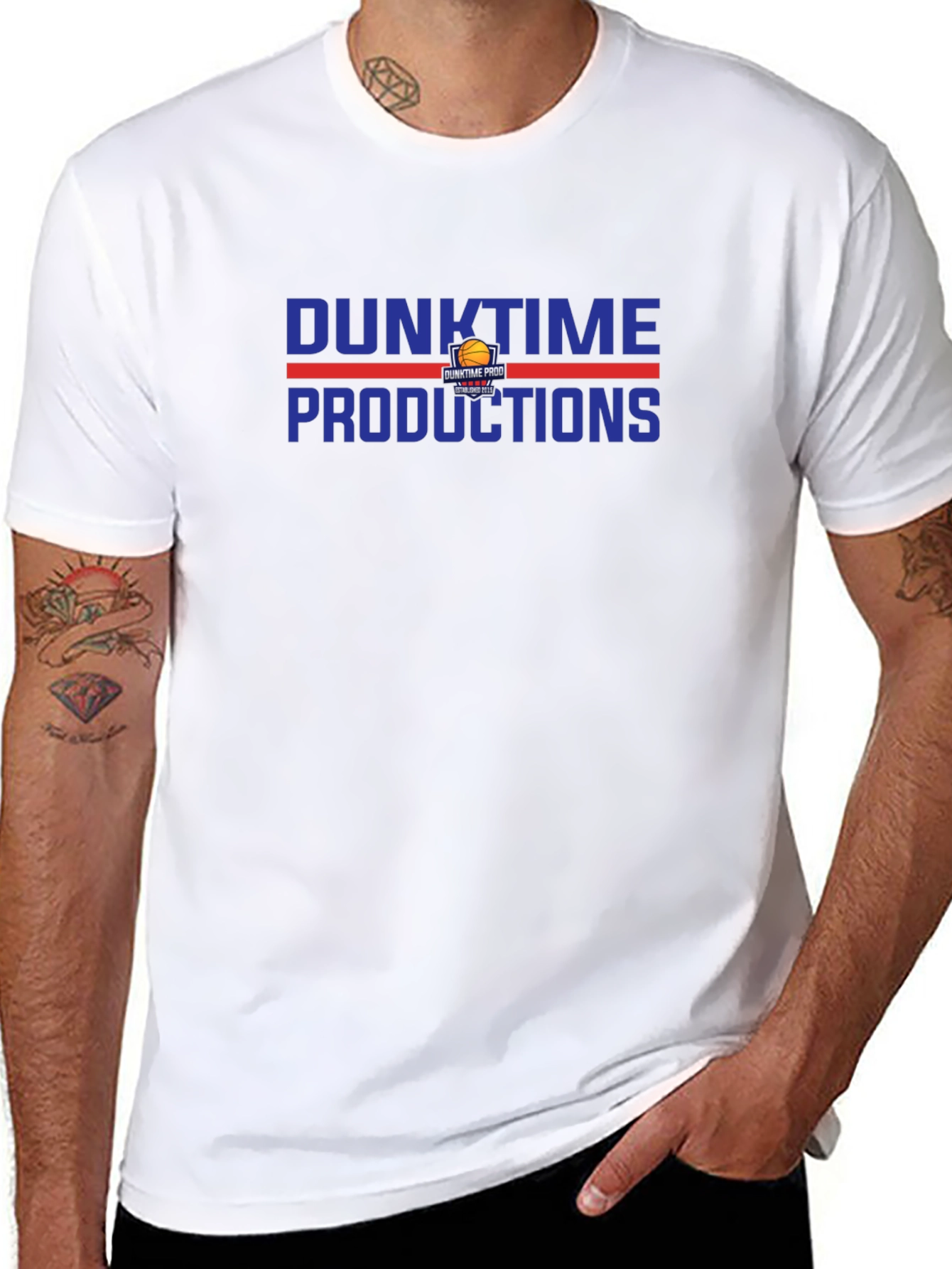 Dunktime Productions Black Graphic Tee