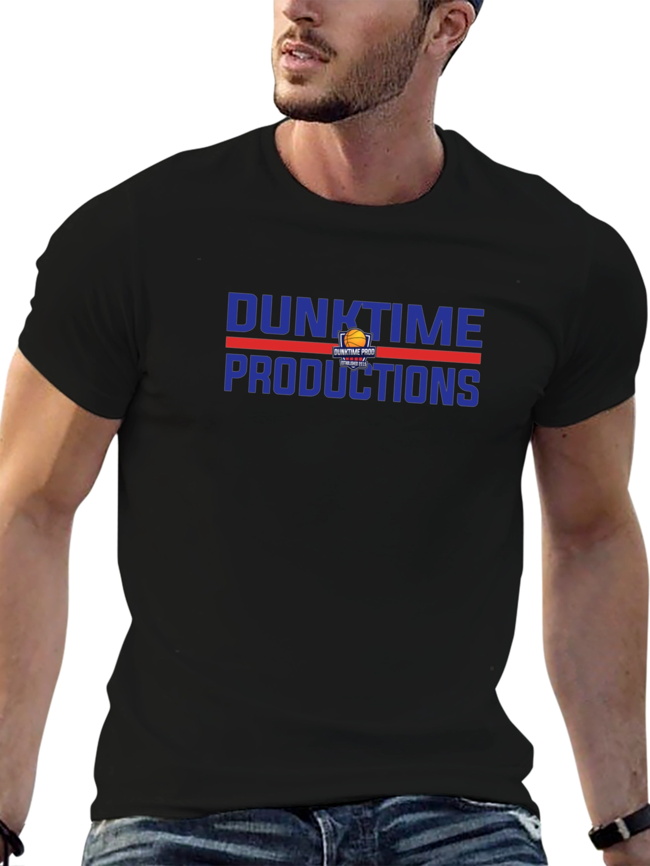Dunktime Productions Black Graphic Tee