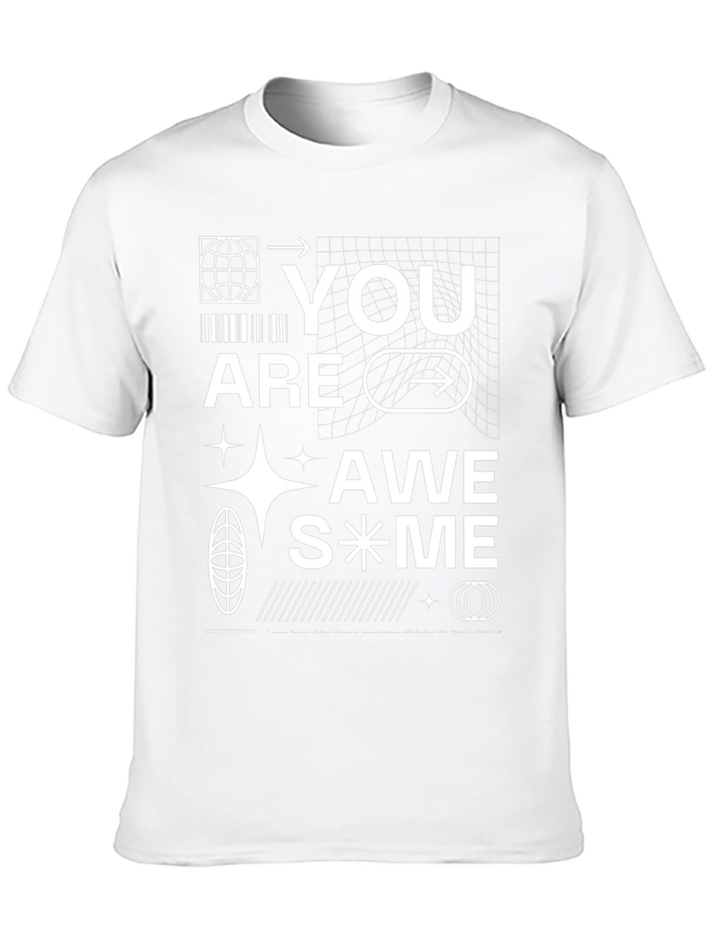 Awesome Graphic Print Black T-Shirt