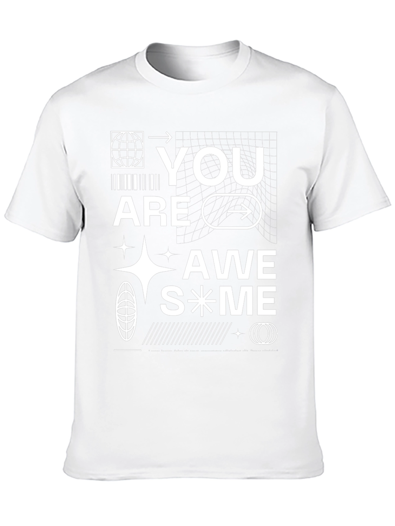 Awesome Graphic Print Black T-Shirt