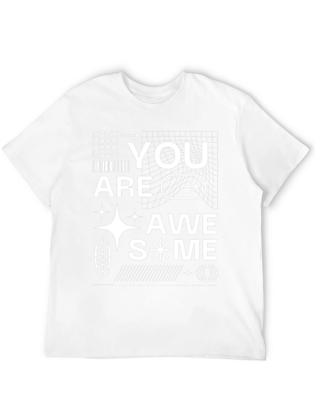 Awesome Graphic Print Black T-Shirt