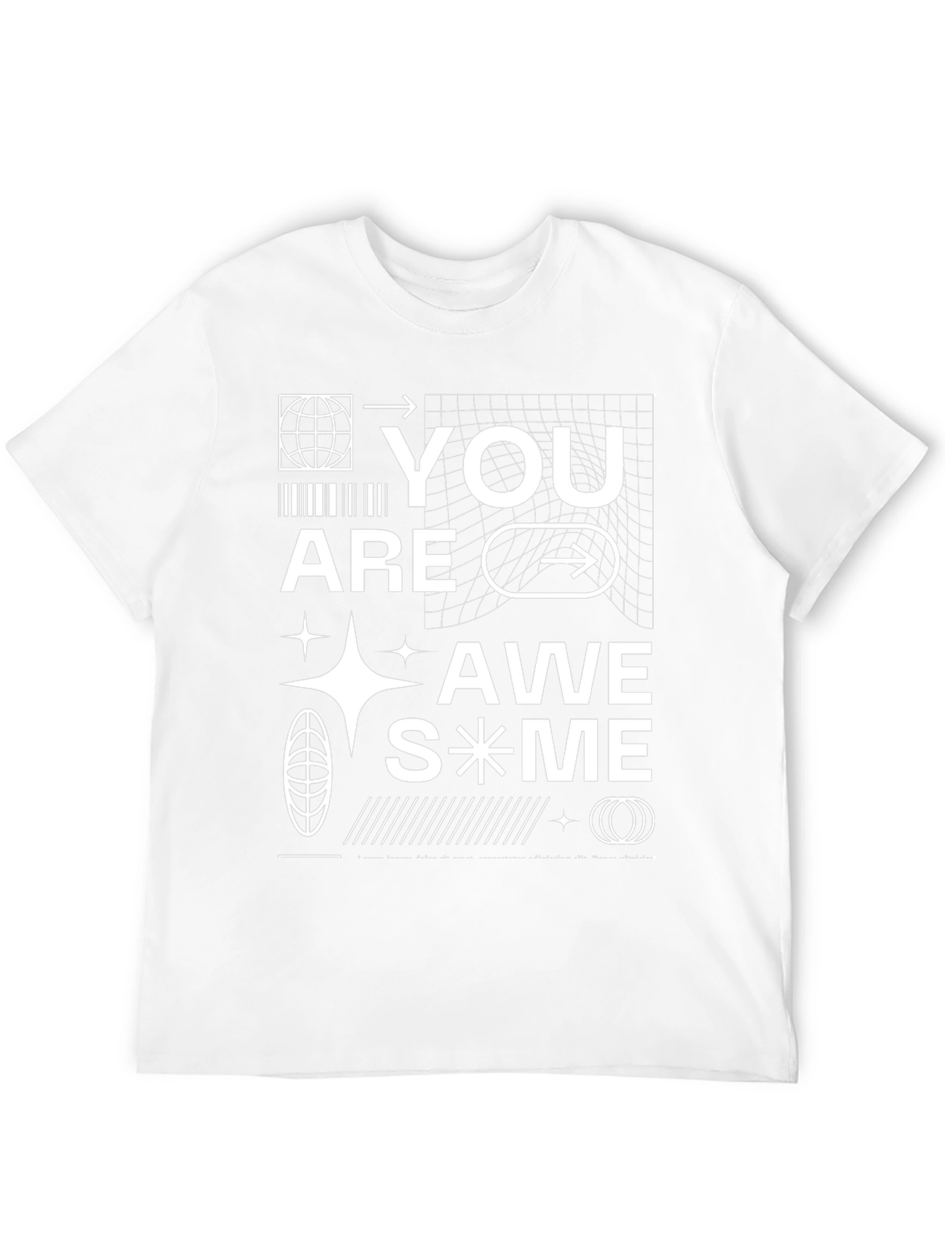 Awesome Graphic Print Black T-Shirt