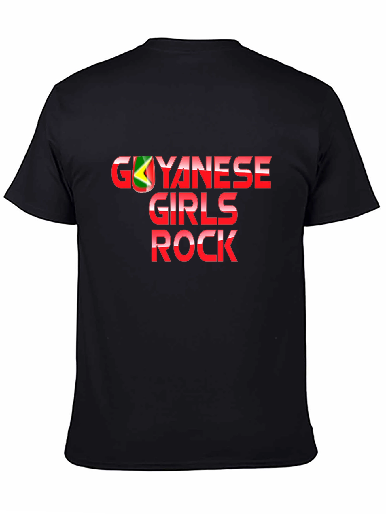 Guyanese Girls Rock T-Shirt - Black Graphic Tee