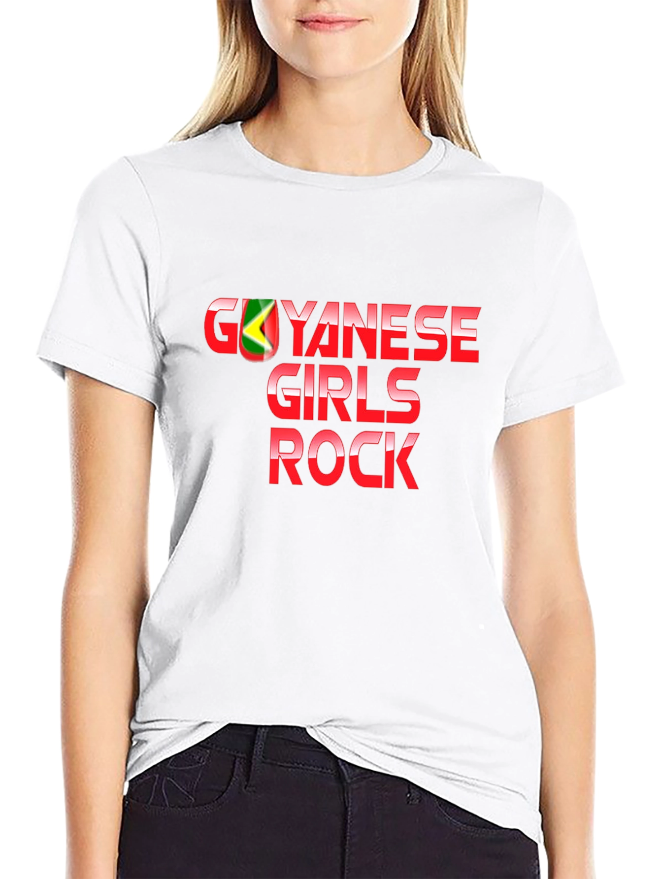 Guyanese Girls Rock T-Shirt - Black Graphic Tee