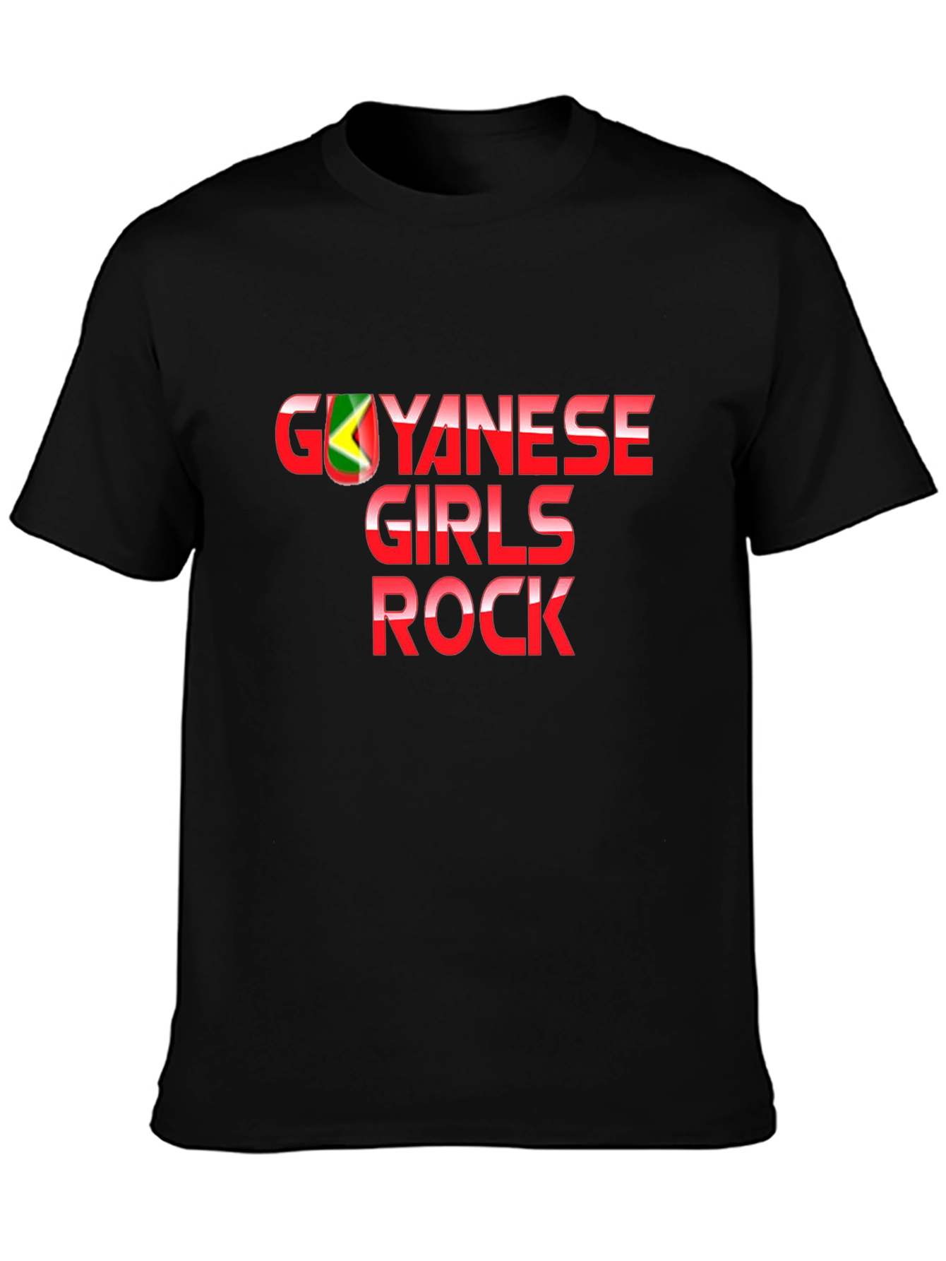 Guyanese Girls Rock T-Shirt - Black Graphic Tee