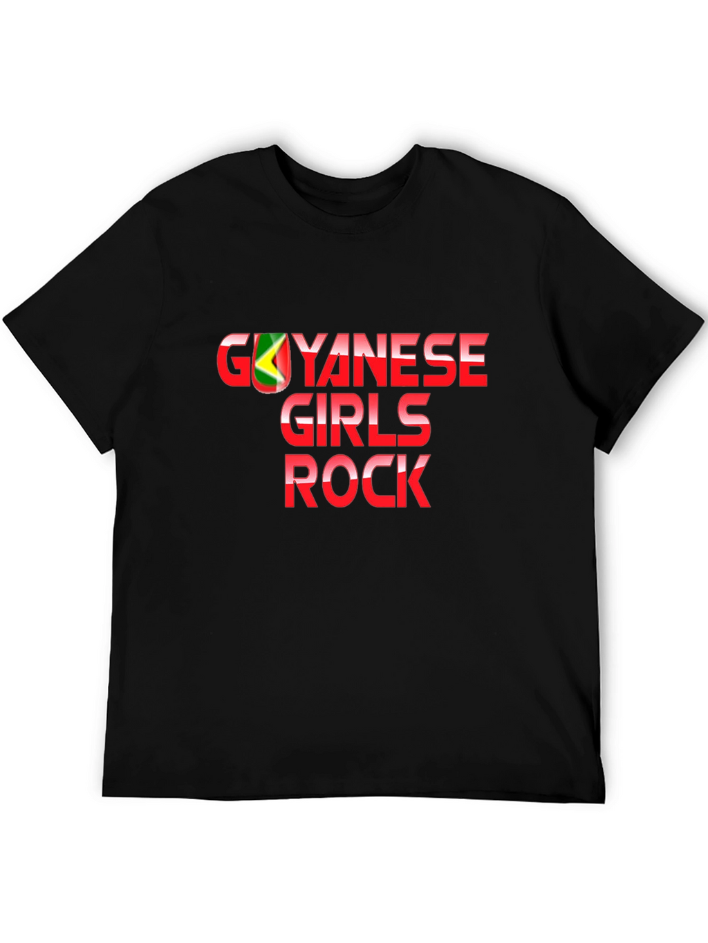 Guyanese Girls Rock T-Shirt - Black Graphic Tee