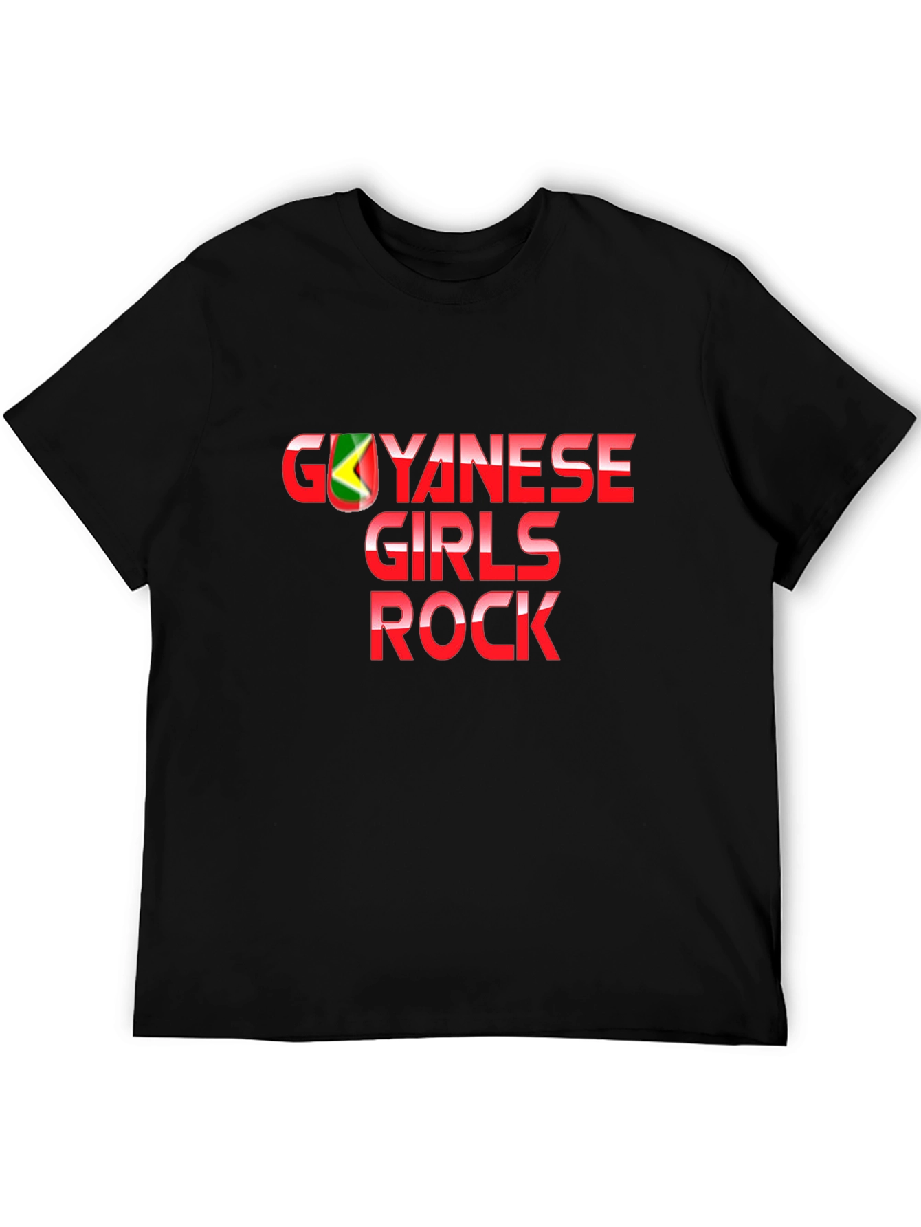 Guyanese Girls Rock T-Shirt - Black Graphic Tee