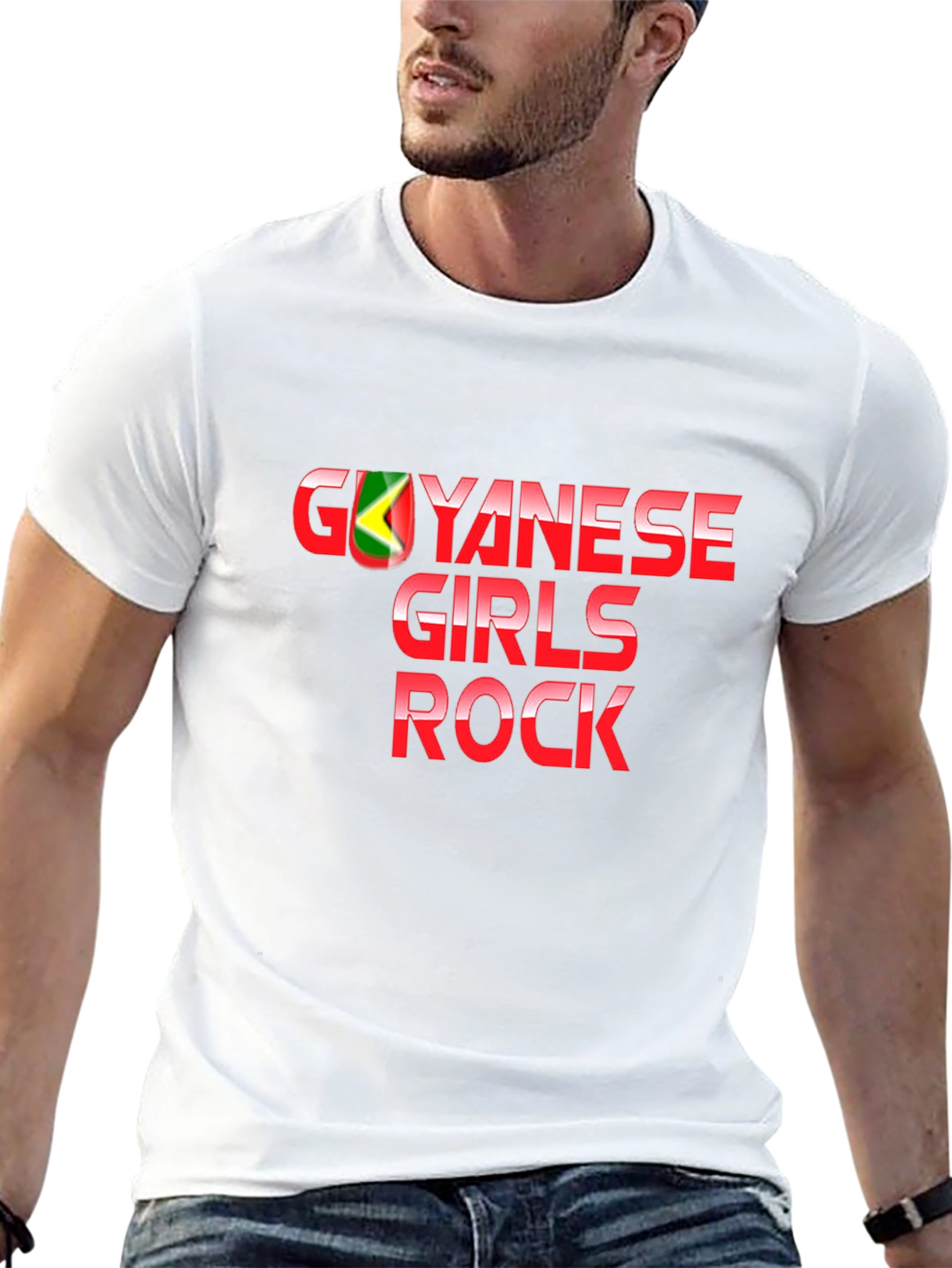 Guyanese Girls Rock T-Shirt - Black Graphic Tee