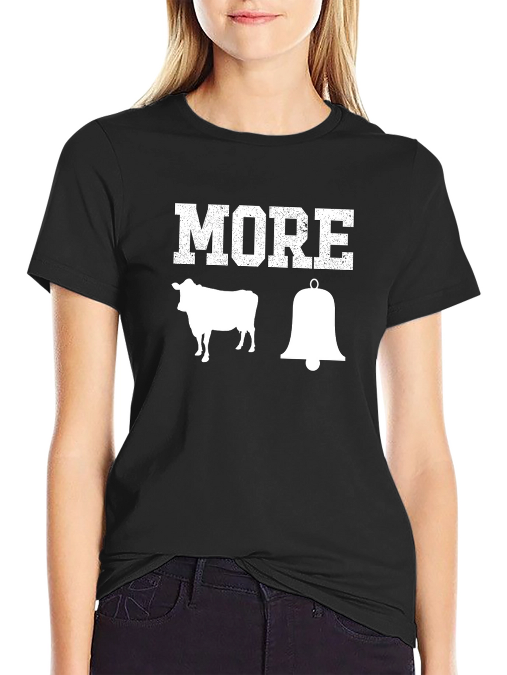More Cowbell T-Shirt - Black Cotton Graphic Tee