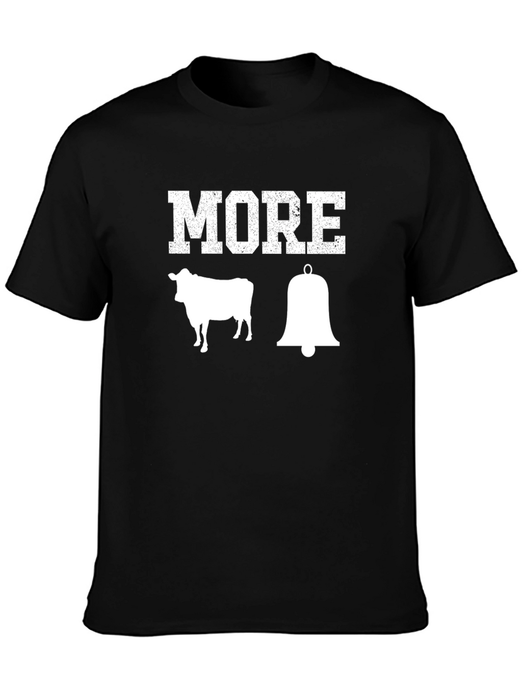 More Cowbell T-Shirt - Black Cotton Graphic Tee