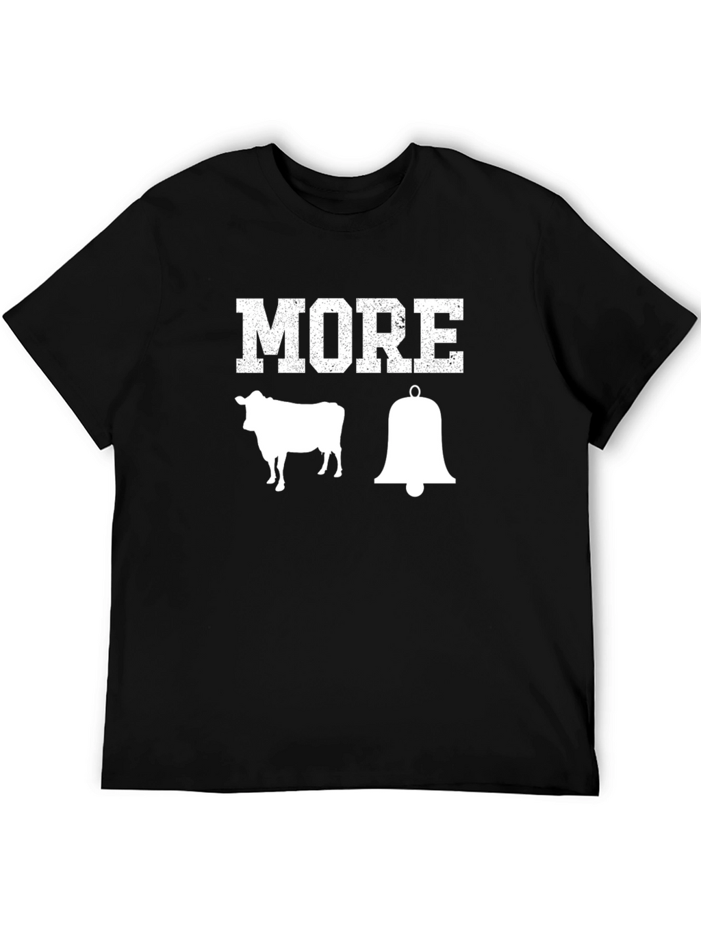 More Cowbell T-Shirt - Black Cotton Graphic Tee