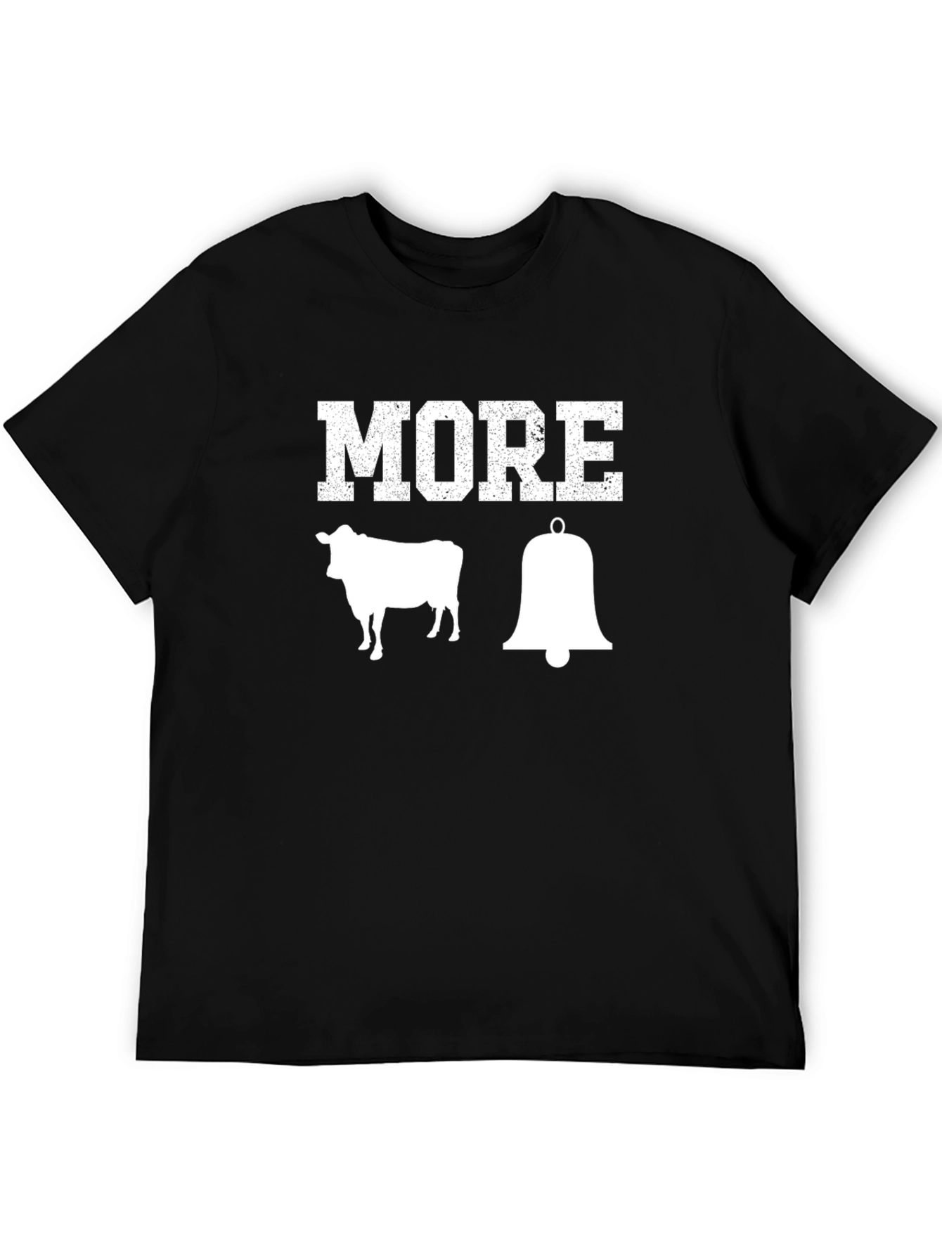 More Cowbell T-Shirt - Black Cotton Graphic Tee