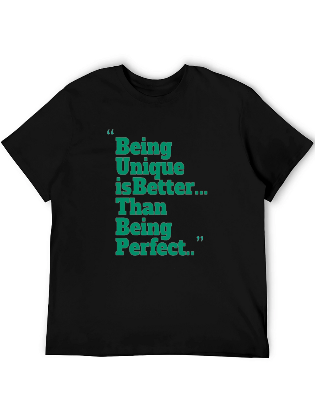Unique is Better Graphic Tee - Mens Black T-Shirt
