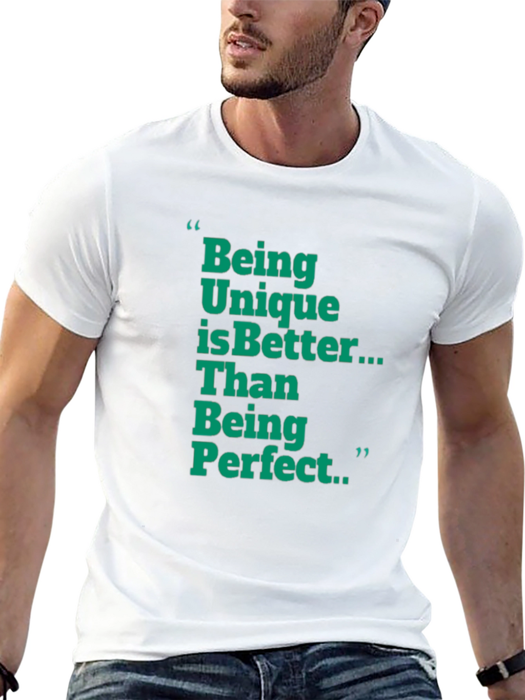 Unique is Better Graphic Tee - Mens Black T-Shirt