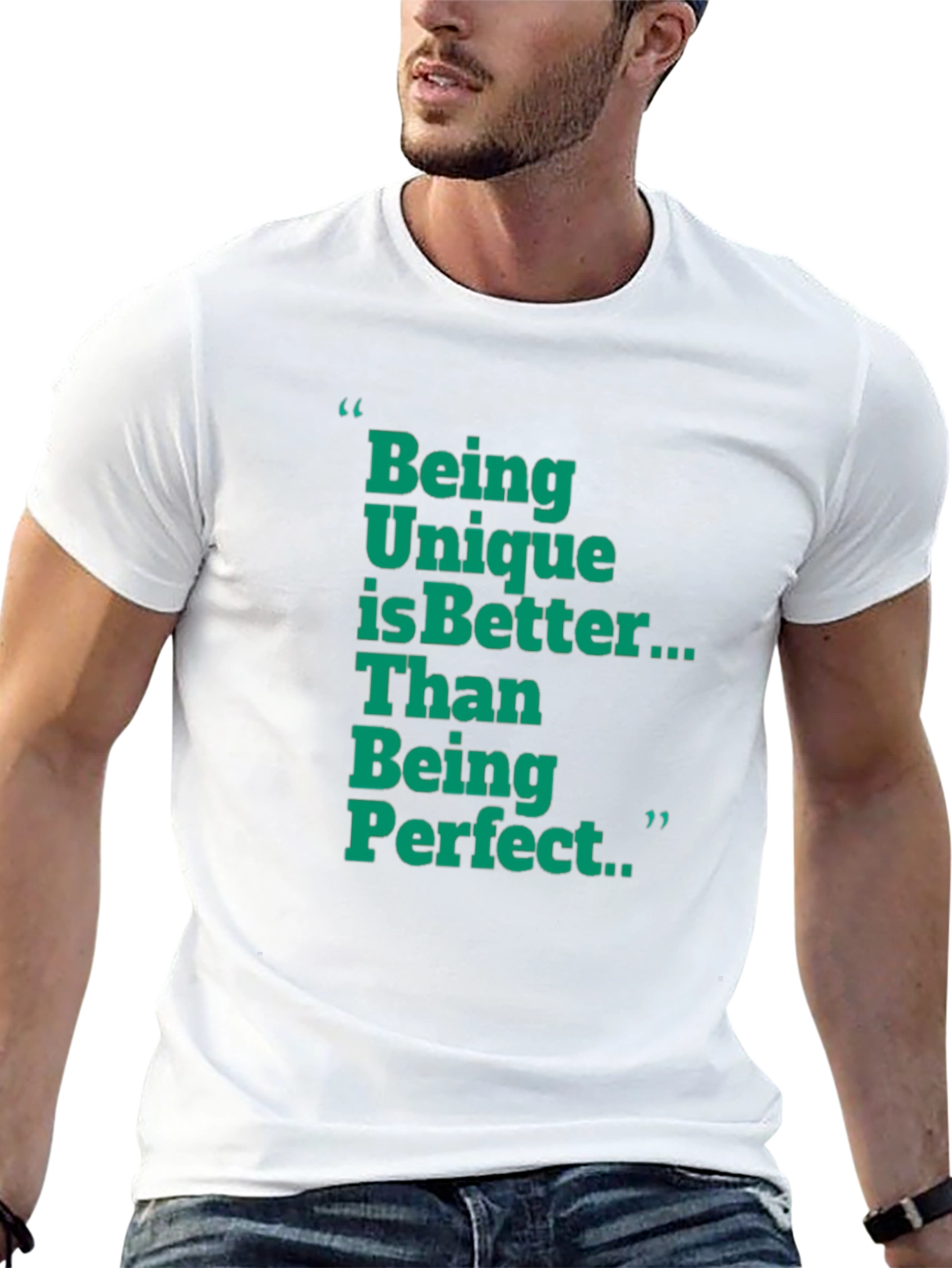 Unique is Better Graphic Tee - Mens Black T-Shirt