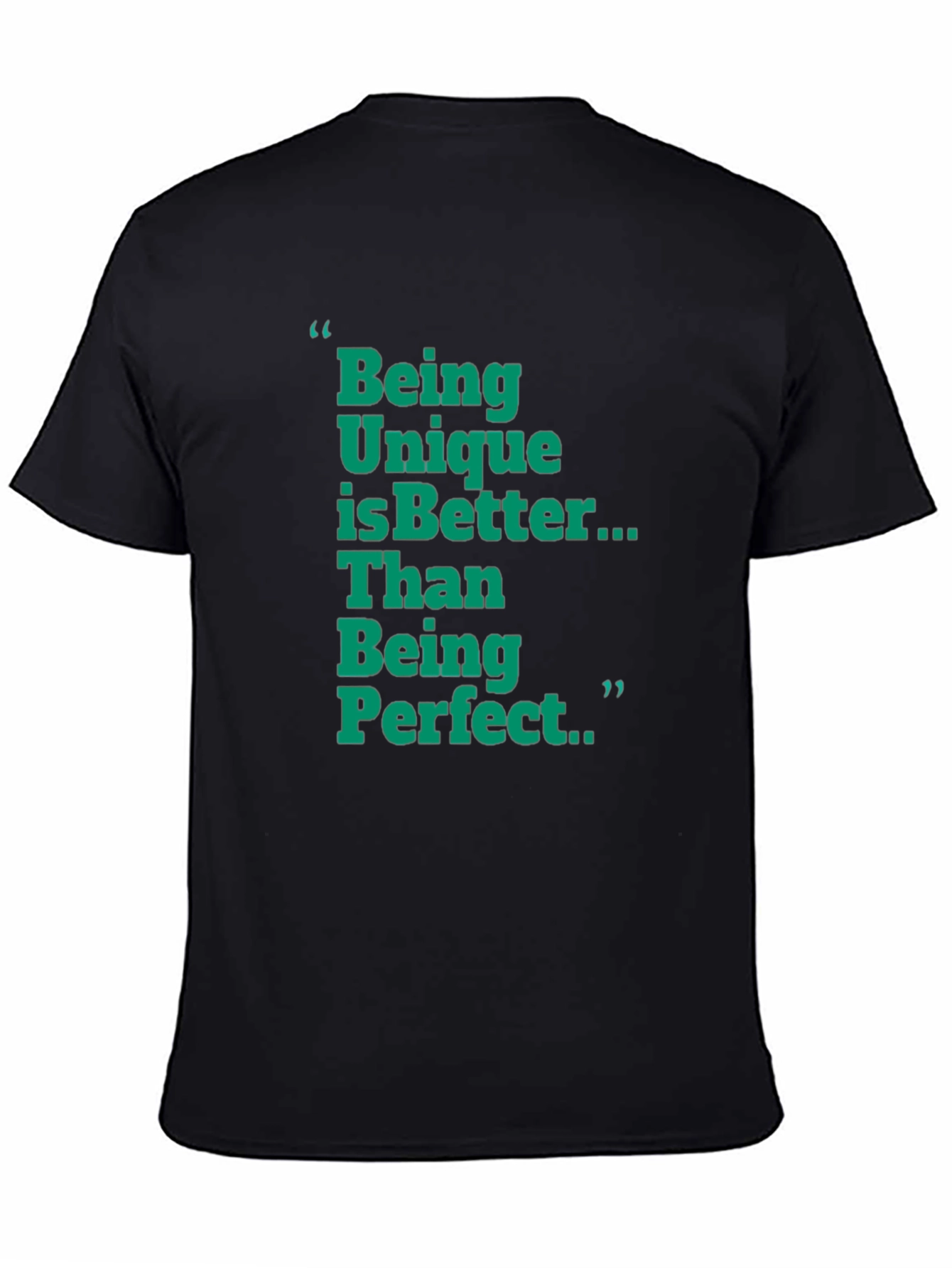 Unique is Better Graphic Tee - Mens Black T-Shirt