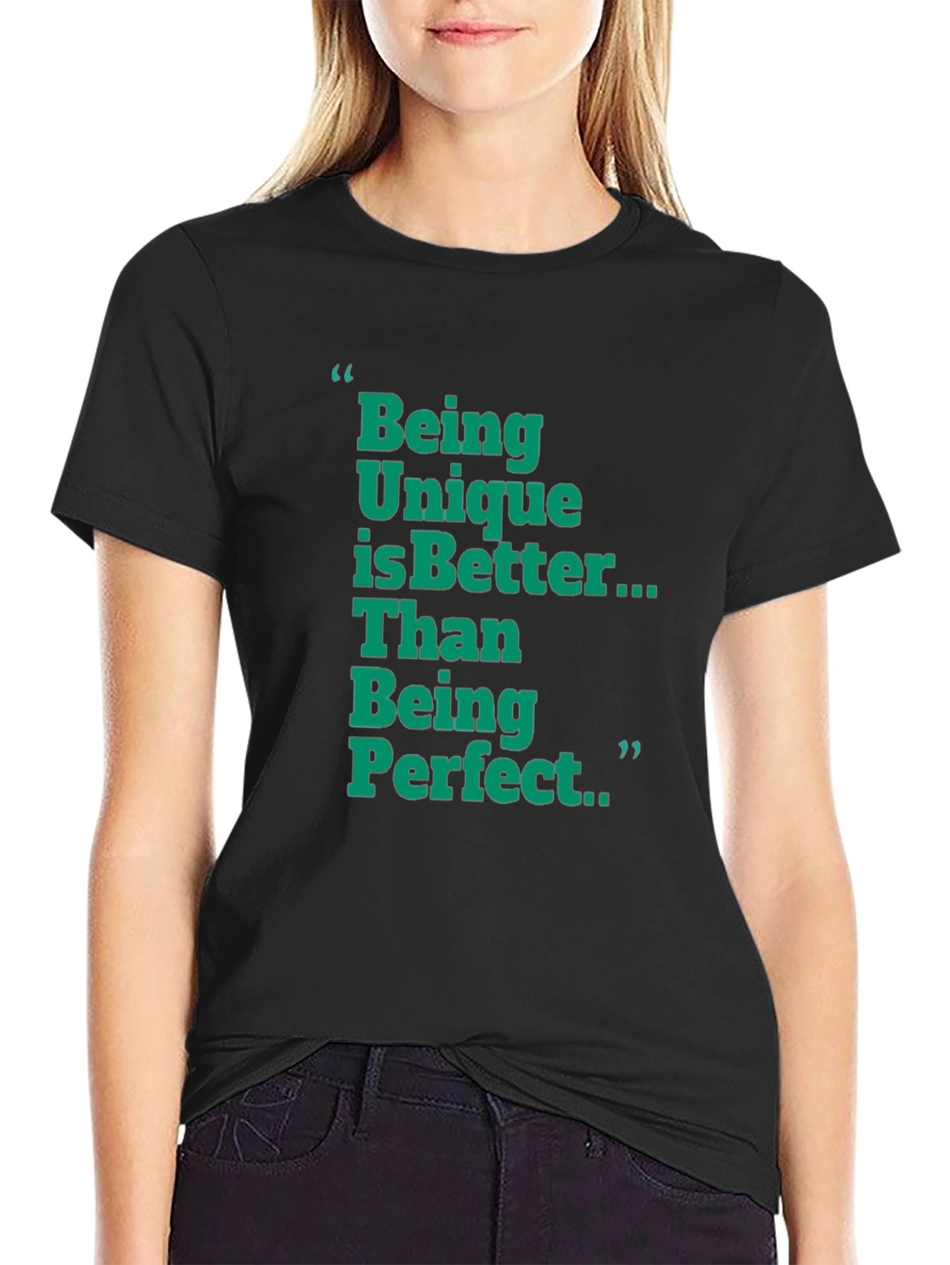Unique is Better Graphic Tee - Mens Black T-Shirt
