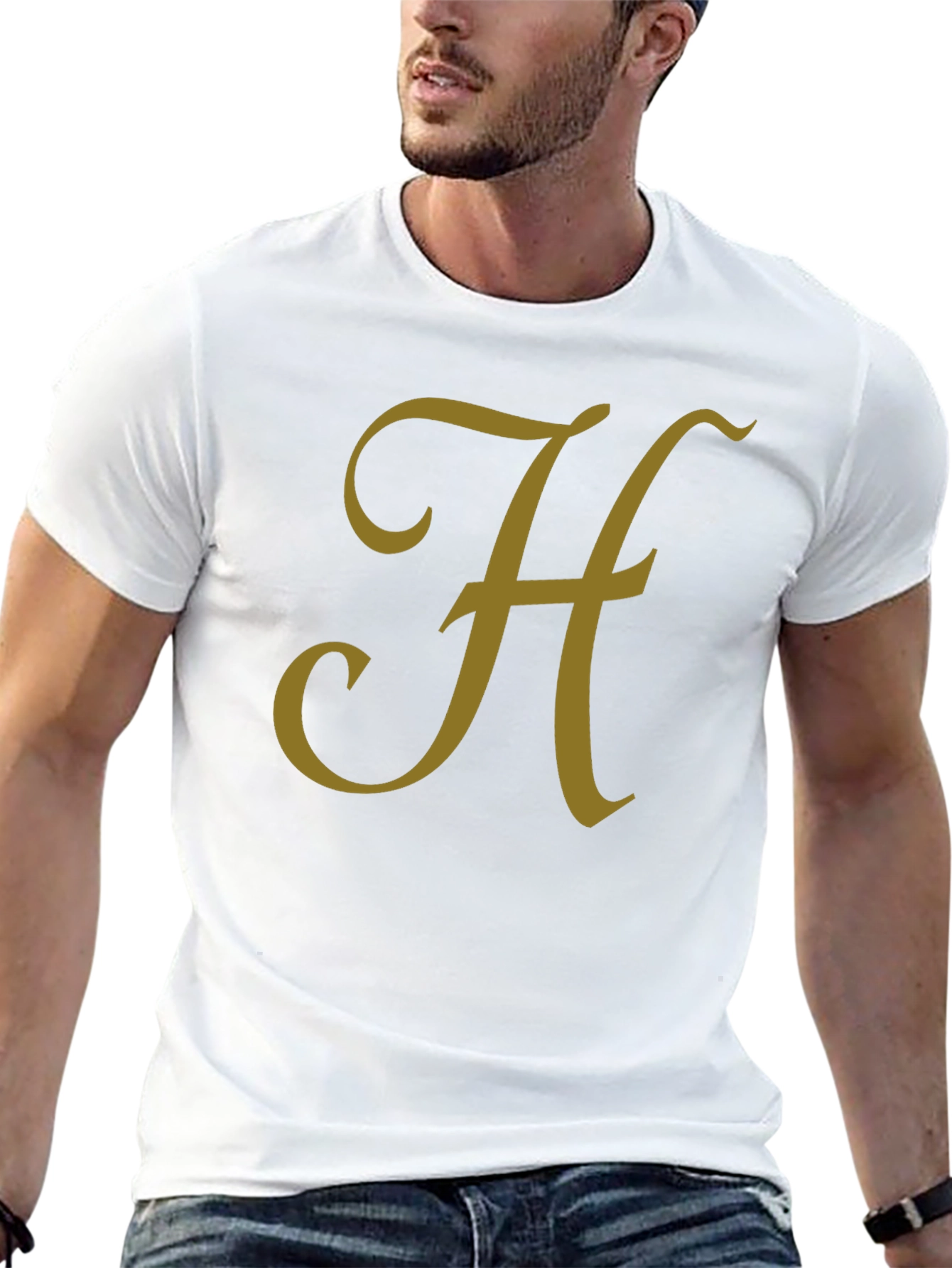 Monogram H Black T-Shirt