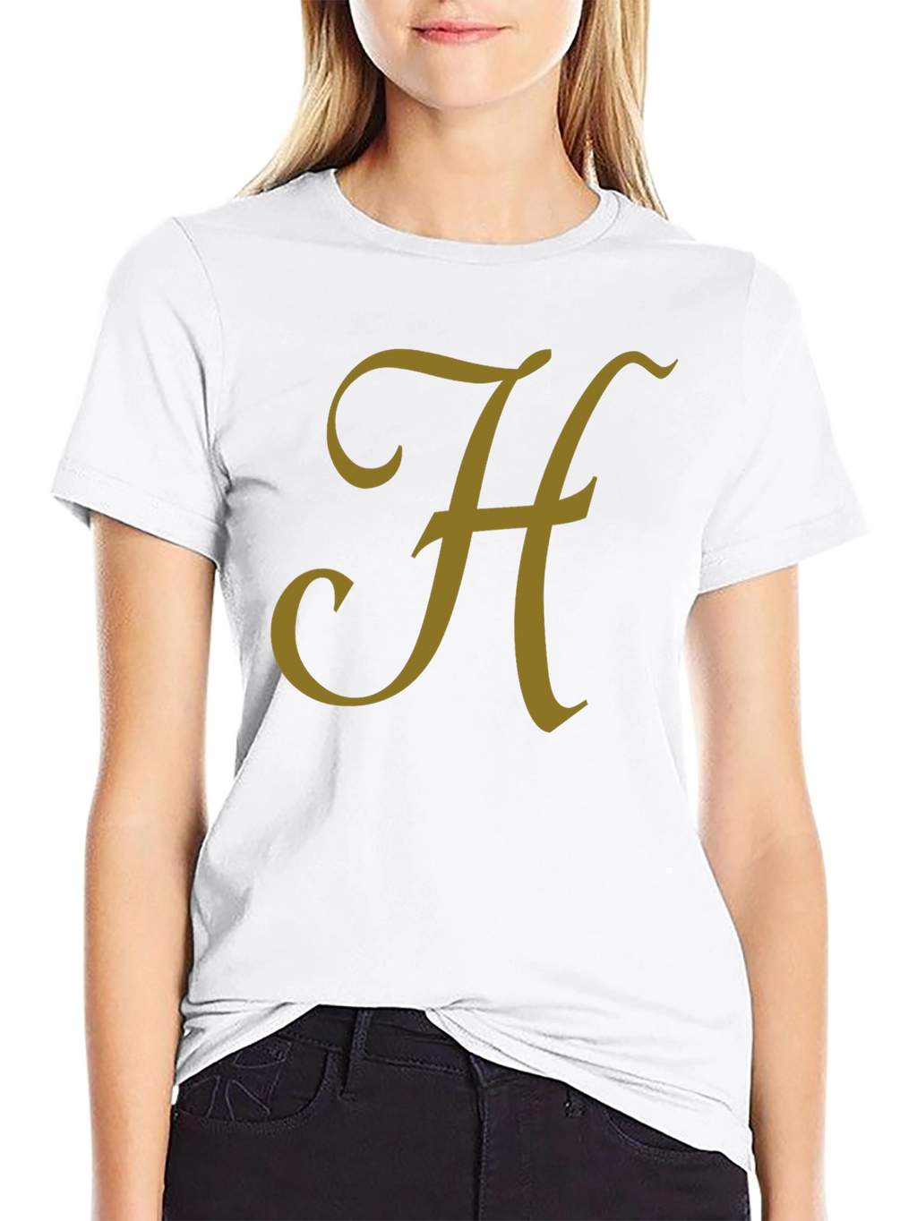 Monogram H Black T-Shirt