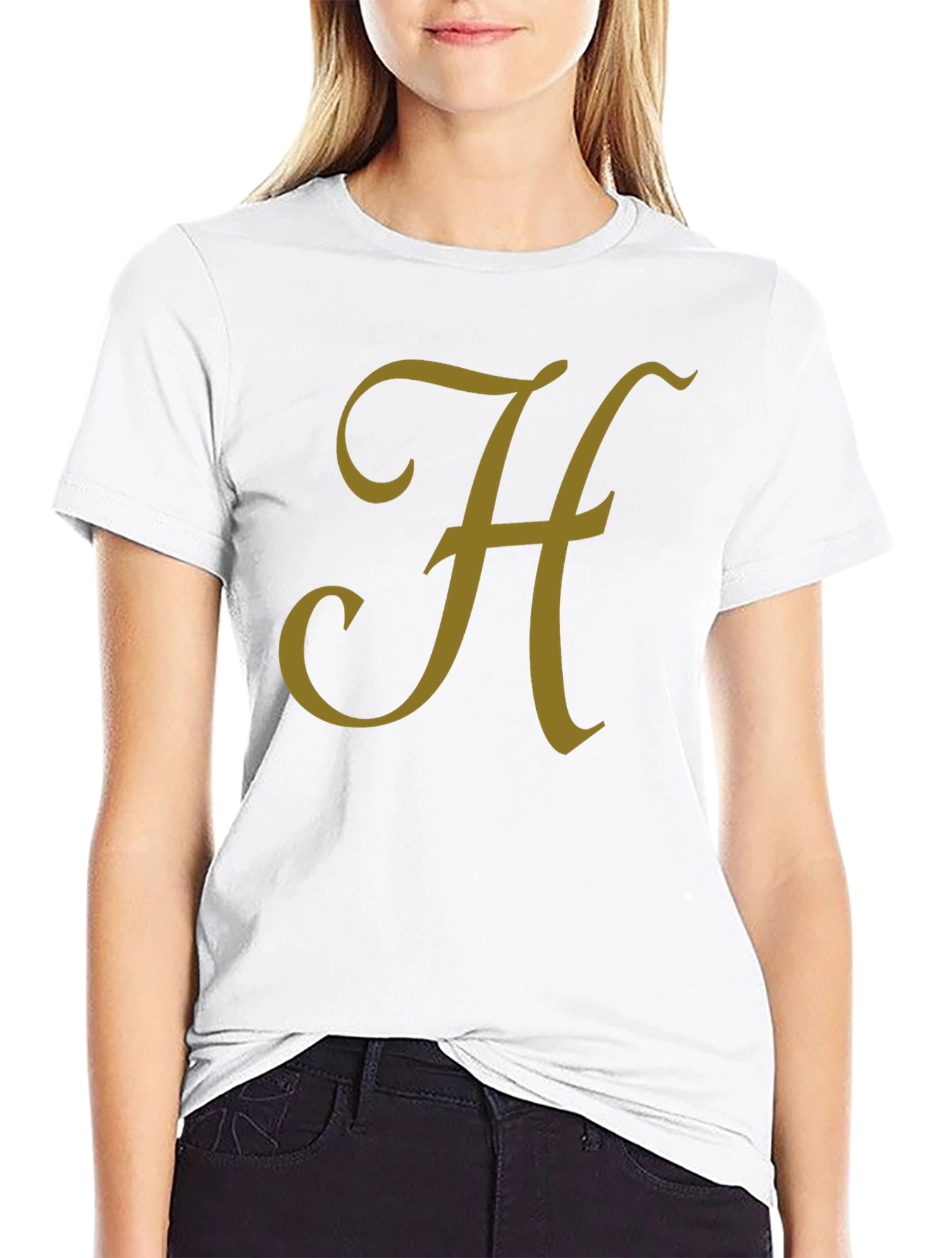Monogram H Black T-Shirt