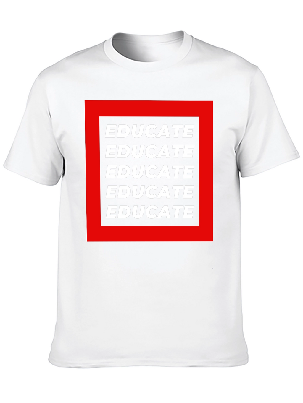 Educate Graphic Tee - Black Cotton T-Shirt