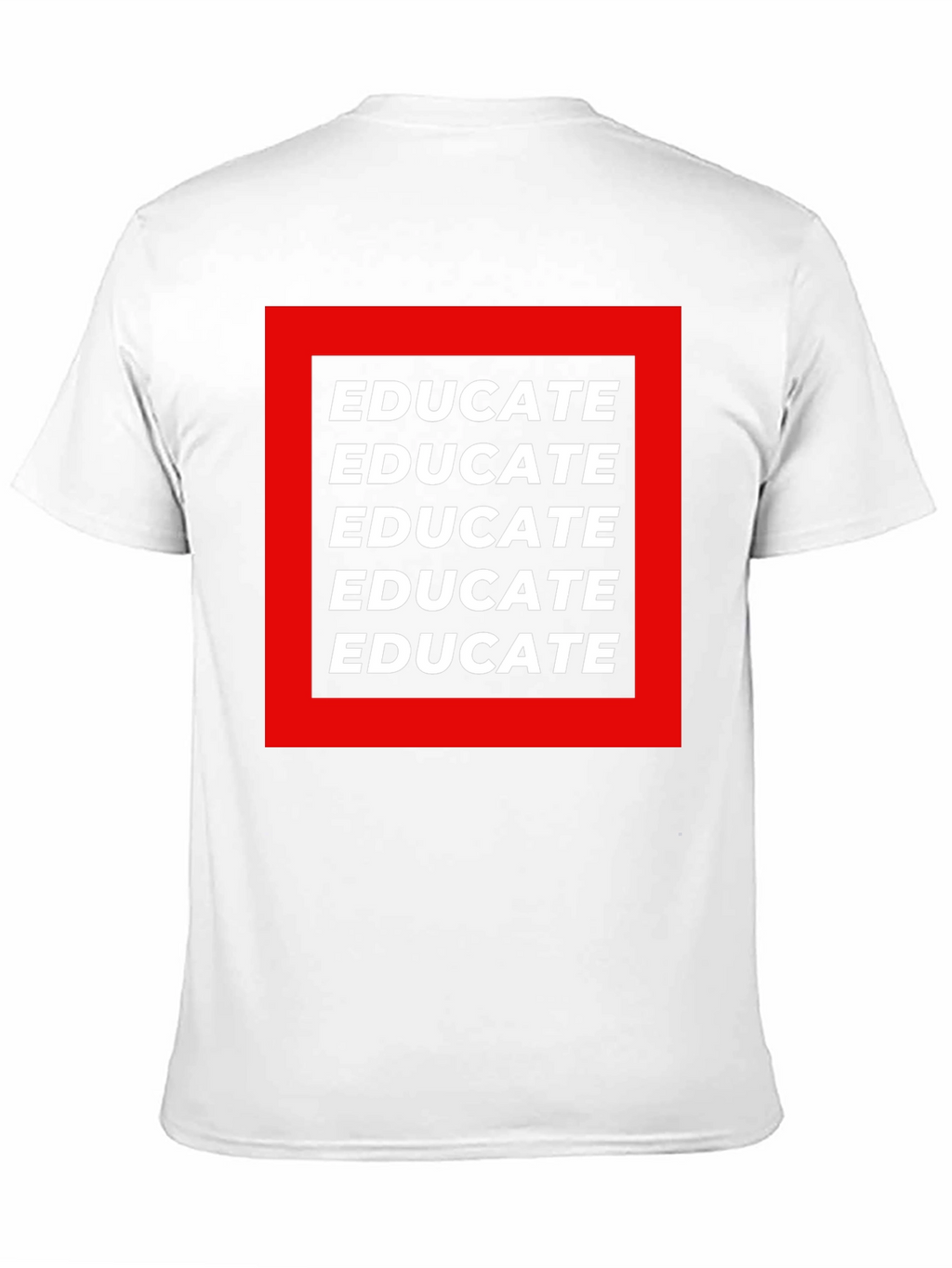 Educate Graphic Tee - Black Cotton T-Shirt
