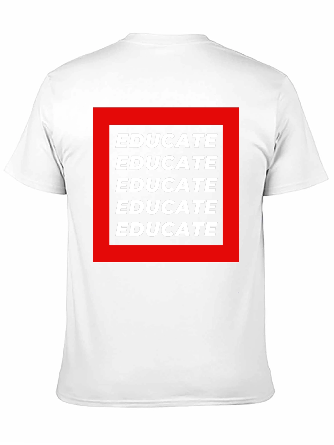 Educate Graphic Tee - Black Cotton T-Shirt