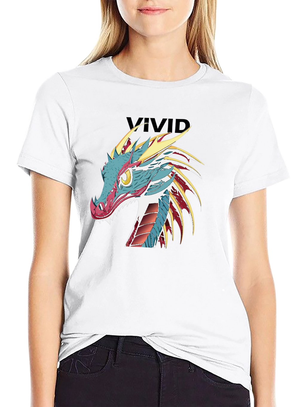 Dragon Graphic Black T-Shirt - Vivid Design