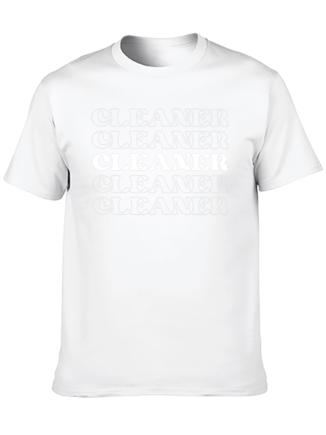 Cleaner Graphic Tee - Black Cotton Comfort