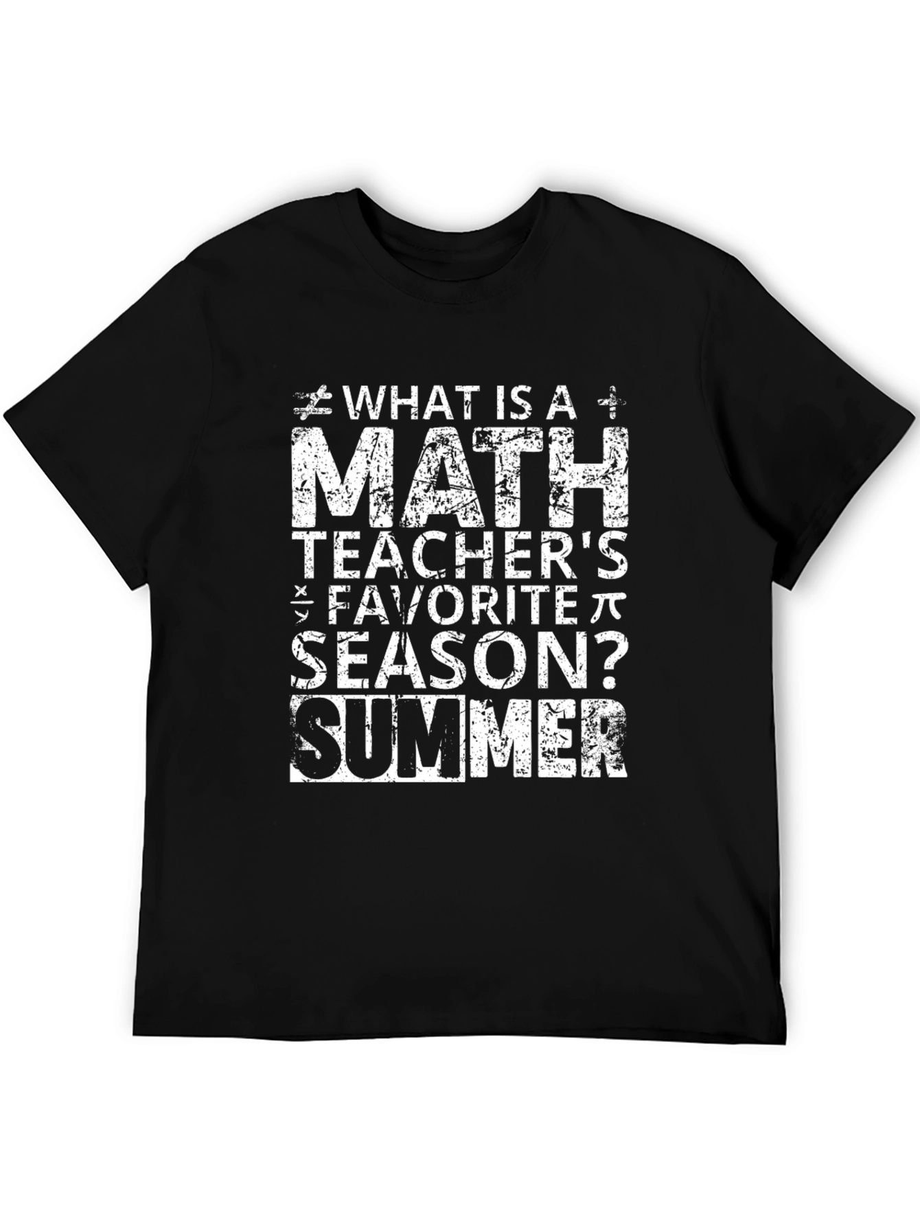 Math Teacher Summer T-Shirt - Funny Gift