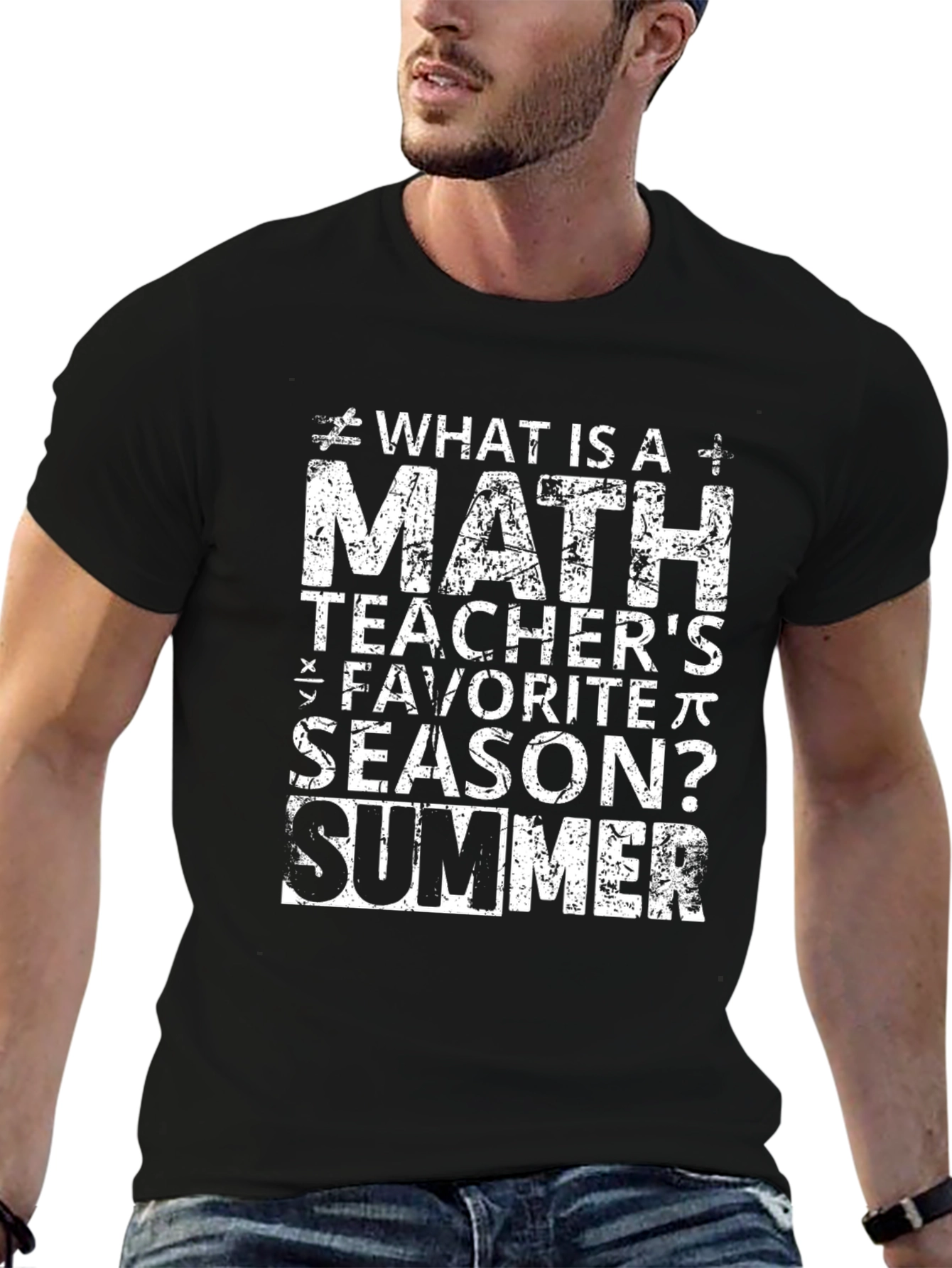 Math Teacher Summer T-Shirt - Funny Gift