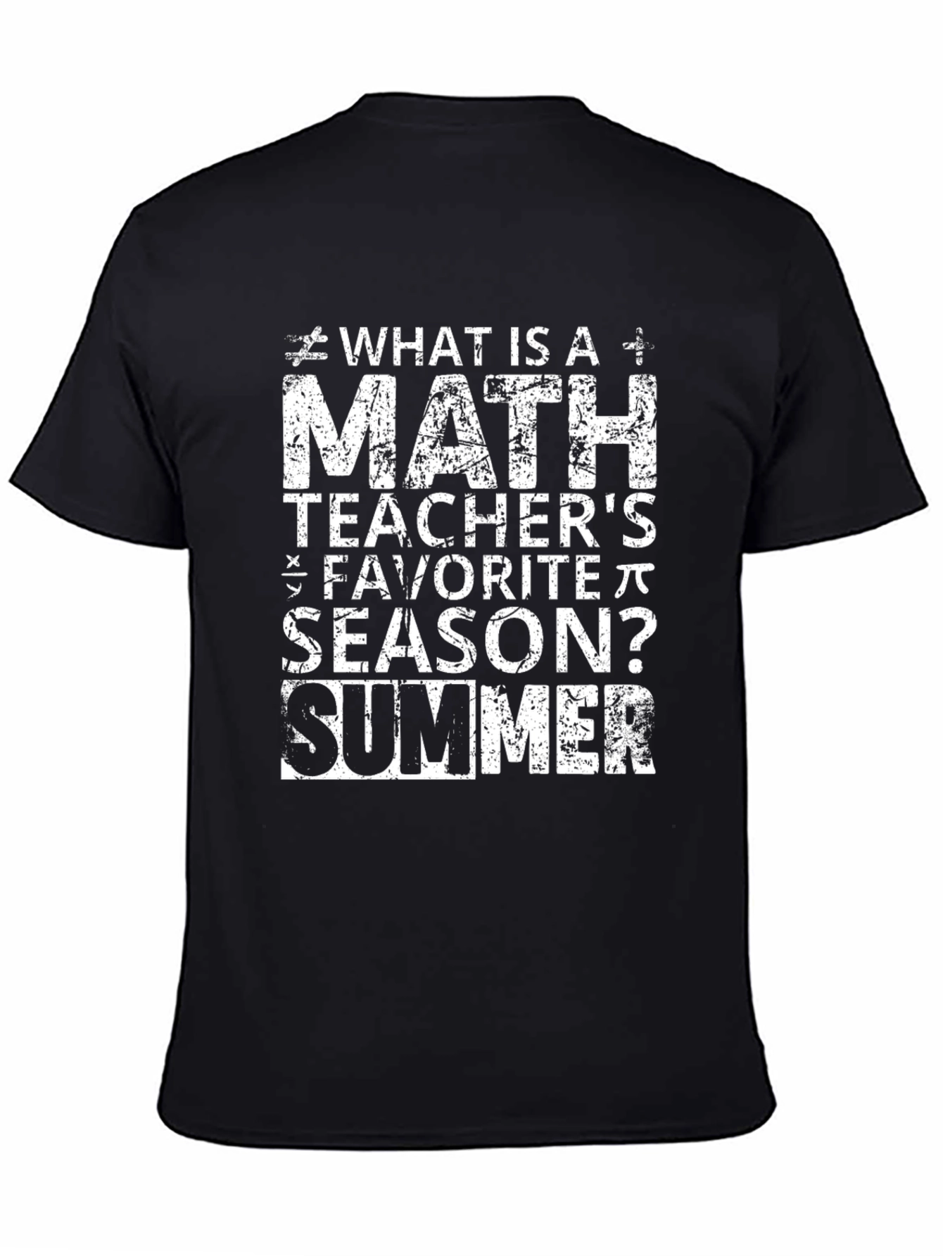 Math Teacher Summer T-Shirt - Funny Gift