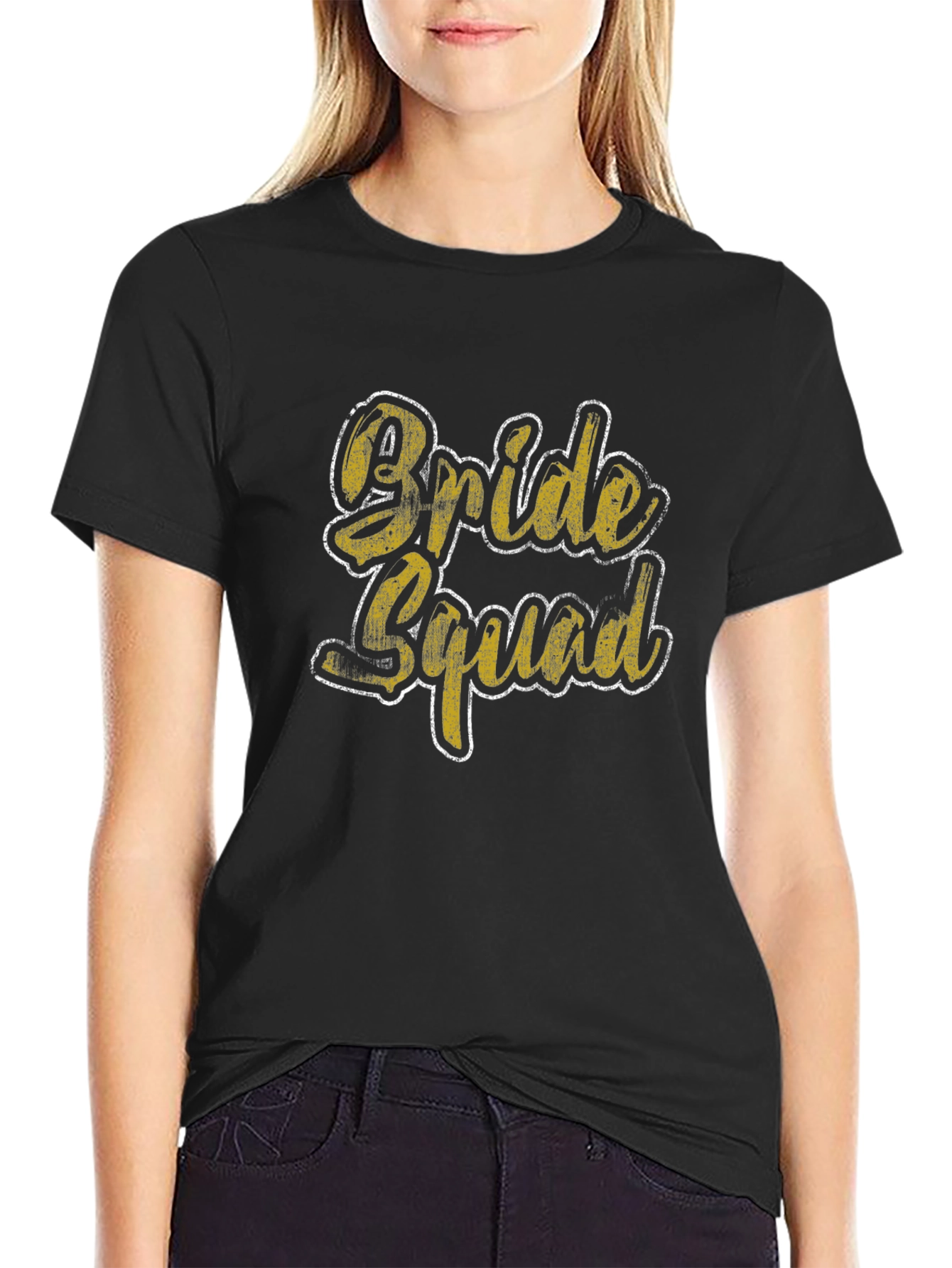 Bride Squad Graphic Tee - Black T-Shirt