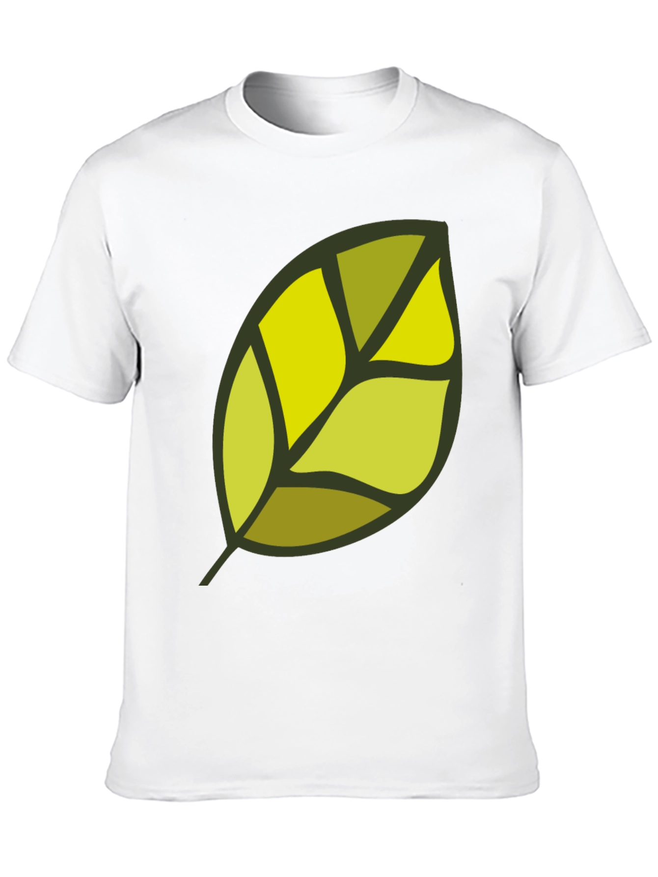 Leaf Graphic Black T-Shirt