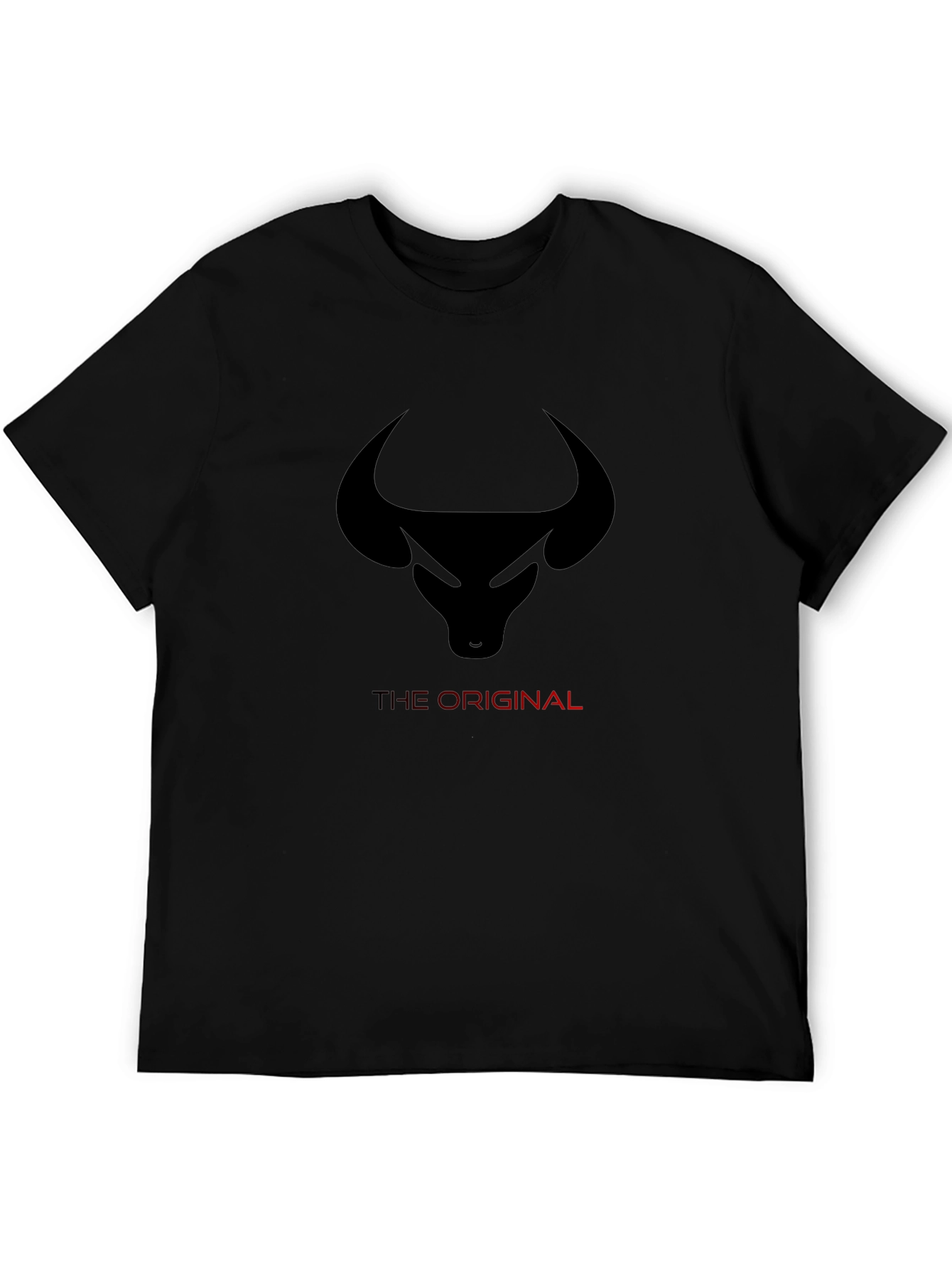 Mens Black Bull Logo T-Shirt - The Original Graphic Tee