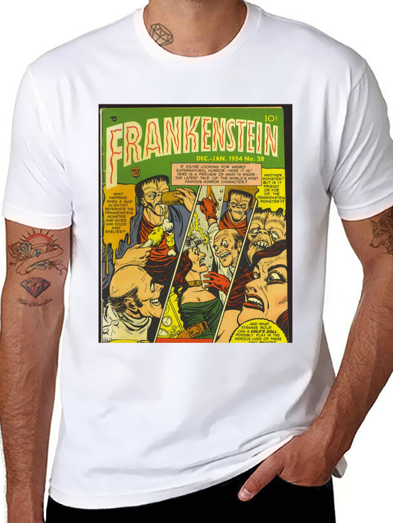 Frankenstein Comic Book T-Shirt