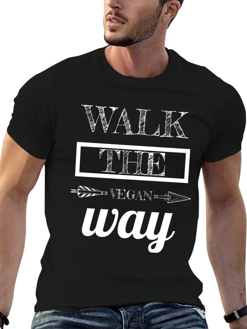 Vegan Way T-Shirt - Walk The Vegan Way Tee