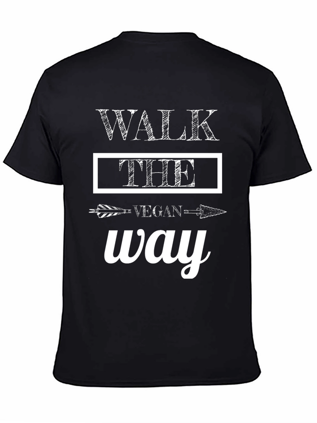 Vegan Way T-Shirt - Walk The Vegan Way Tee