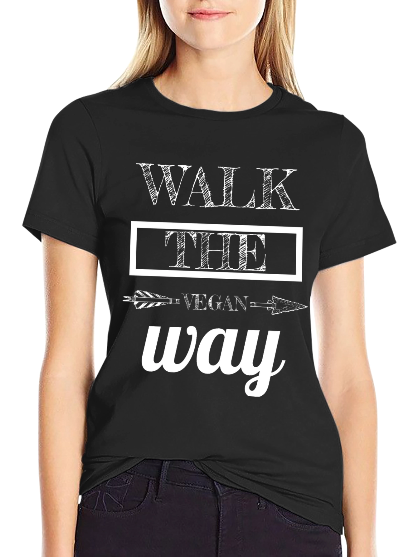 Vegan Way T-Shirt - Walk The Vegan Way Tee