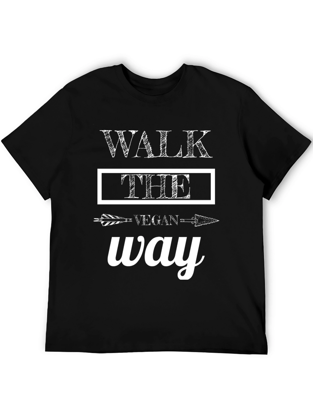 Vegan Way T-Shirt - Walk The Vegan Way Tee