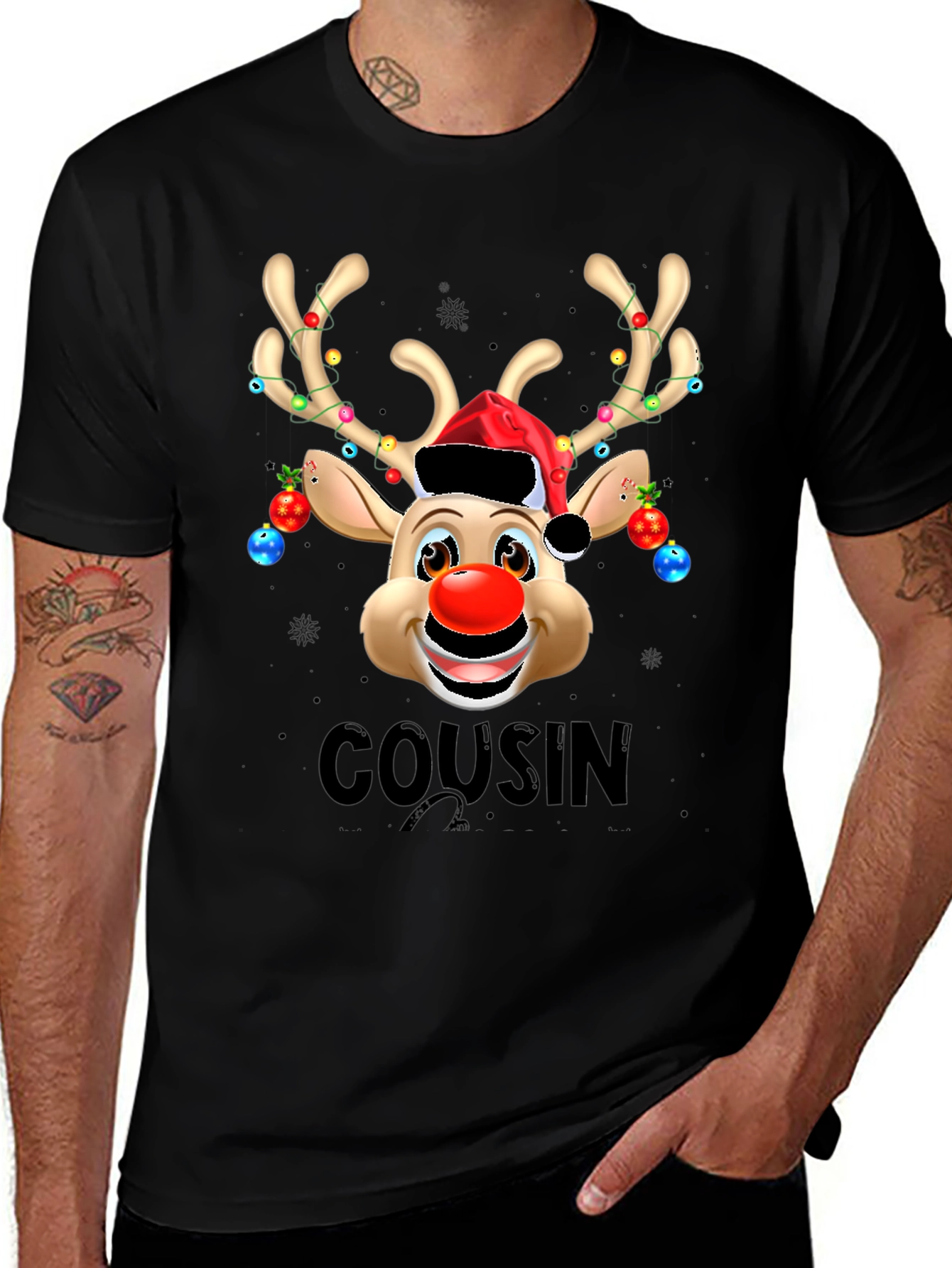Cousin Christmas Reindeer T-Shirt