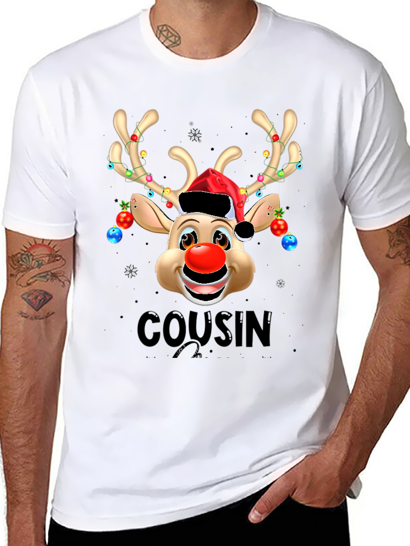 Cousin Christmas Reindeer T-Shirt