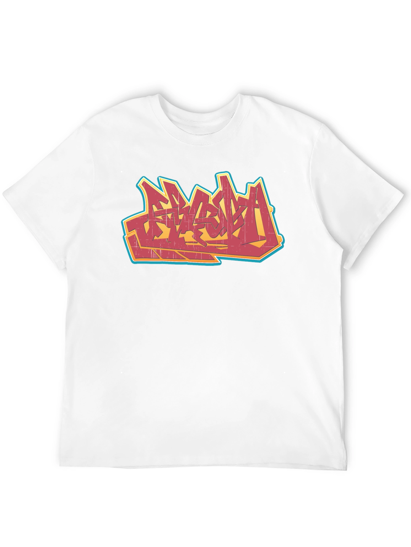 Urban Graffiti Graphic Tee - Black Cotton T-Shirt