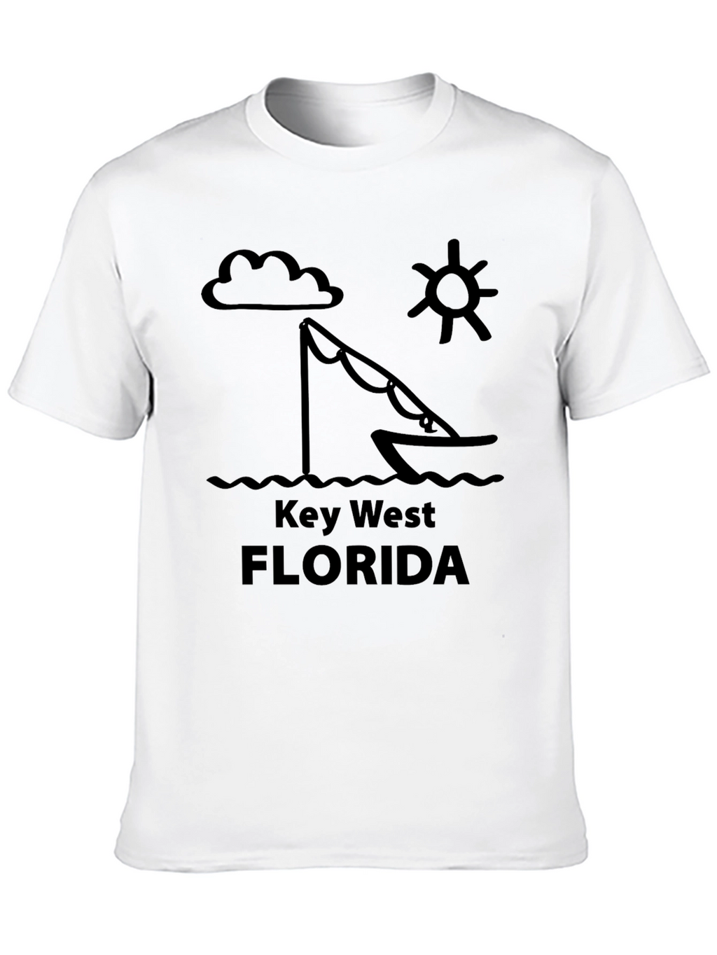 Key West Florida Graphic Tee - Black