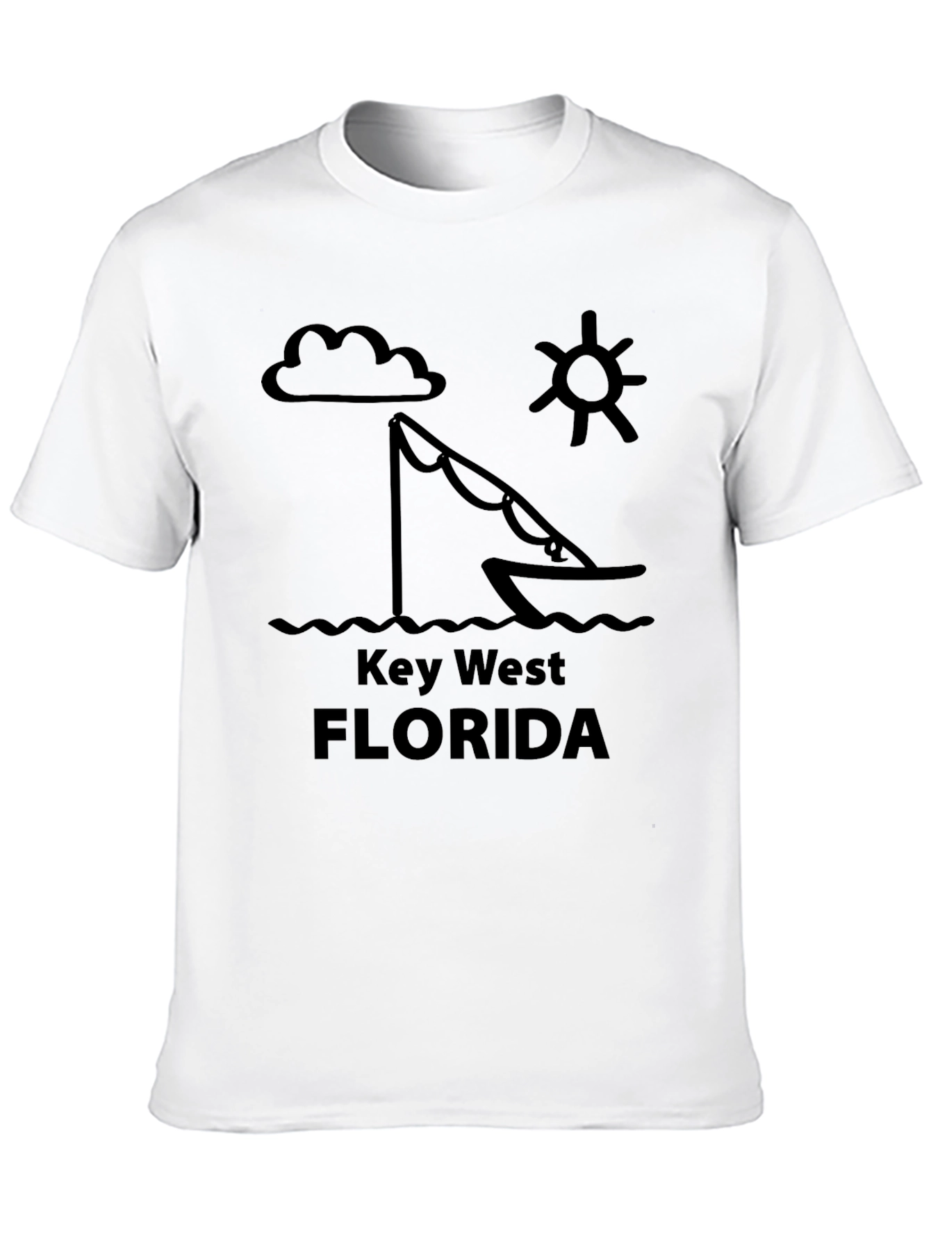 Key West Florida Graphic Tee - Black