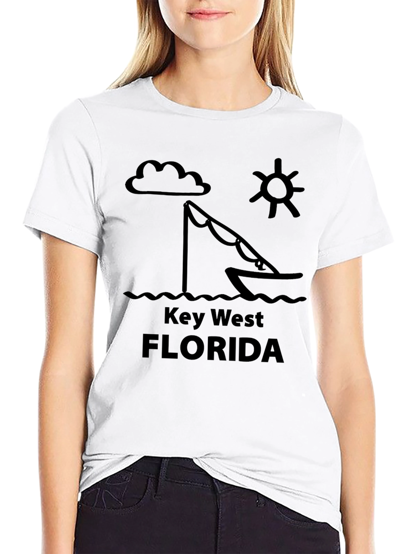 Key West Florida Graphic Tee - Black