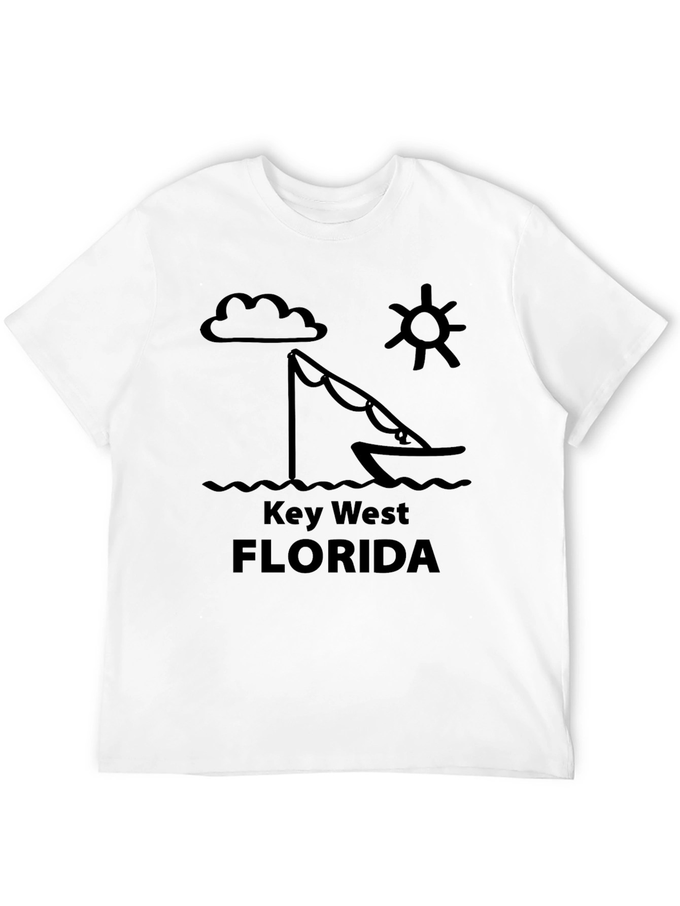 Key West Florida Graphic Tee - Black