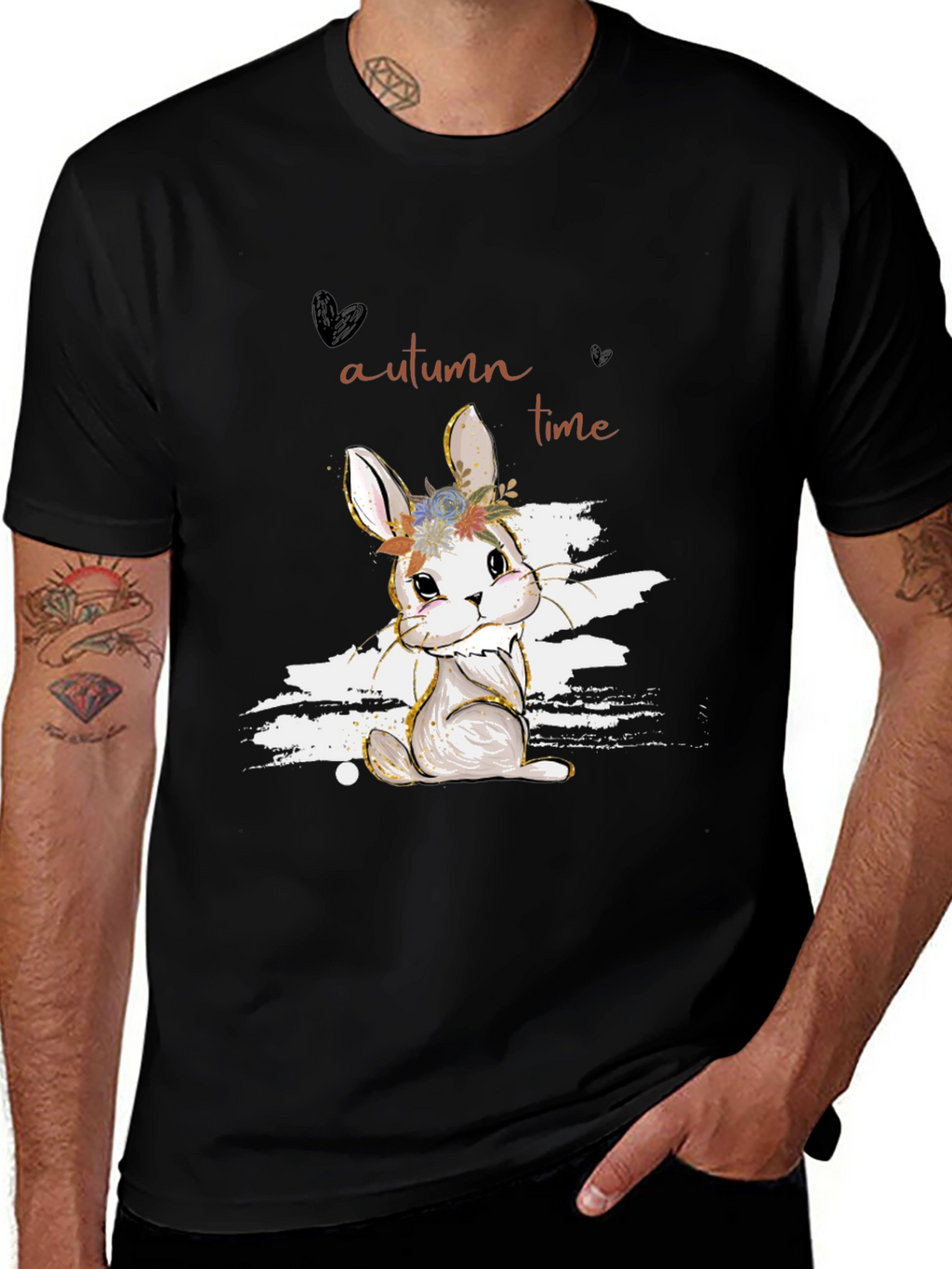 Autumn Rabbit T-Shirt - Cute Seasonal Design