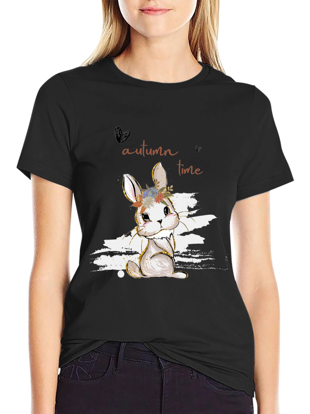 Autumn Rabbit T-Shirt - Cute Seasonal Design